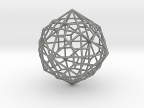 0495 Truncated Cuboctahedron + Dual in Gray PA12