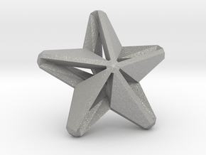 Five pointed star earring assemble - Small 1.5cm in Aluminum