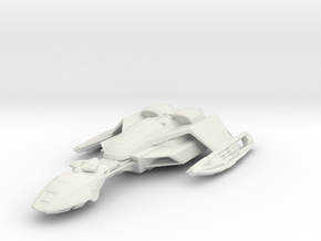 Klingon Vo'Quv-class Carrier  3.4" long in White Natural Versatile Plastic