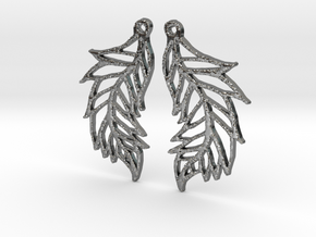 :Featherflight: Earrings in Polished Silver
