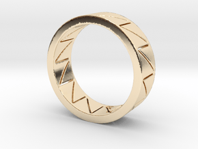 Visionary Crazy V Ring By Kris Kitchen  Ring Size  in 14K Yellow Gold
