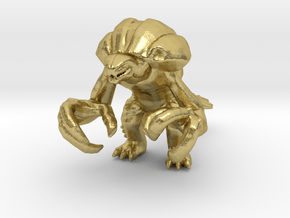 Orga kaiju monster miniature for games and rpg in Natural Brass