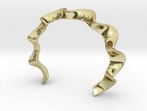 Hellebore Cuff in 18k Gold Plated Brass