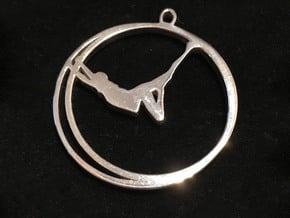 Noam WheelGym Pendant in Polished Silver