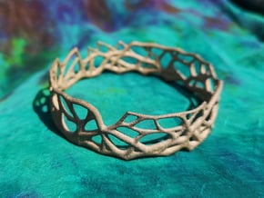 Bangle - Rooted Collection in Matte Bronzed-Silver Steel