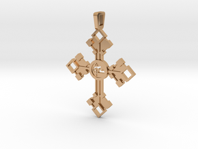 Cross  in Polished Bronze