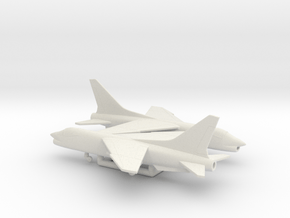 Vought F-8 Crusader in White Natural Versatile Plastic: 6mm