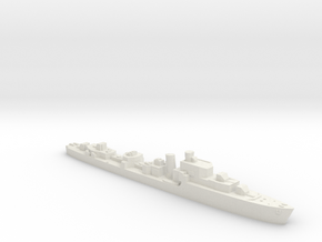 HMS Saumarez destroyer 1:1800 WW2 in White Natural Versatile Plastic