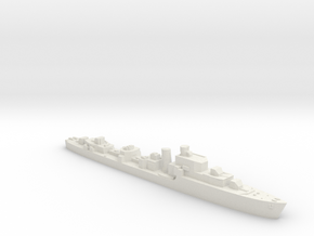 HMS Saumarez destroyer 1:2400 WW2 in White Natural Versatile Plastic