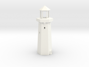 1/350th scale Lighthouse in White Processed Versatile Plastic