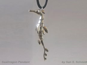 SeaDragon Pendant in Natural Silver