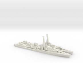British J/K/N-Class Destroyer (extra) in White Natural Versatile Plastic: 1:1200
