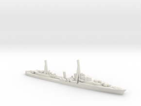 British Tribal-Class Destroyer in White Natural Versatile Plastic: 1:1200