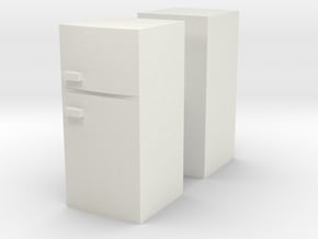 Fridge (x2) 1/76 in White Natural Versatile Plastic