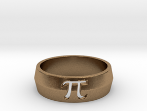 PI Ring Design Ring Size 10 in Natural Brass