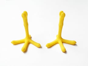 Little Feet - Eggcup (Legs) in Yellow Processed Versatile Plastic