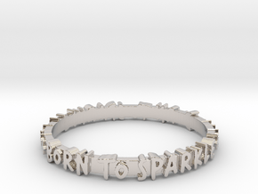 Born To Sparkle Ring (Multiple Sizes) in Platinum: 6 / 51.5