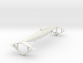 (1:144) Ein Mann Tragflügel Torpedo Schnellboot in White Natural Versatile Plastic