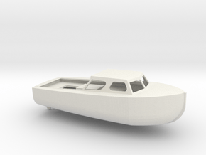 1/87 Scale 28 ft Personnel Boat Mk 2 in White Natural Versatile Plastic