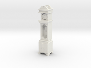 Pendulum Clock 1/43 in White Natural Versatile Plastic