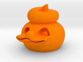 Duck Meme in Orange Processed Versatile Plastic