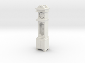 Pendulum Clock 1/24 in White Natural Versatile Plastic
