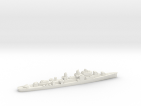 USS Bristol destroyer 1944 1:1800 WW2 in White Natural Versatile Plastic
