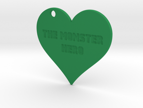 ♥ The Monster Hero Pendant in Green Processed Versatile Plastic
