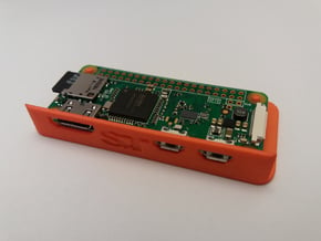 RasPi Zero Minimal Case in Orange Processed Versatile Plastic