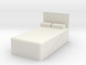 Twin Bed 1/56 in White Natural Versatile Plastic