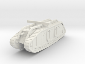 Mark IX Tank 1/100 in White Natural Versatile Plastic