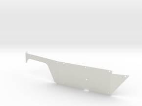 Right Body Panel (Type T) for Micro Shark in White Natural Versatile Plastic