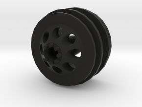 WPL dually wheel front in Black Premium Versatile Plastic