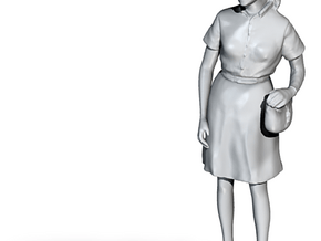 1/24 Spectator Lady in Skirt in Tan Fine Detail Plastic