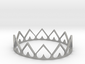 Heart Crown in Aluminum