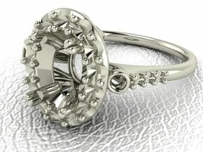 Grace collection 20 NO STONES SUPPLIED in 14k White Gold