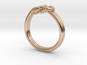 Knot dress ring NO STONES SUPPLIED in 14k Rose Gold
