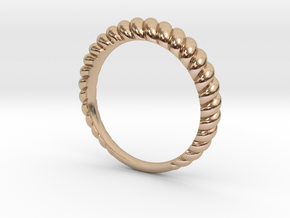 Wire twist dress ring NO STONES SUPPLIED in 14k Rose Gold
