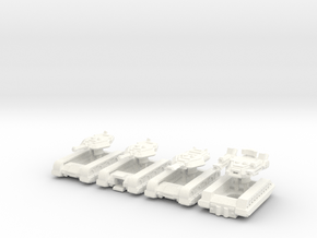 All Three Mk1 tanks and the Growler in White Processed Versatile Plastic