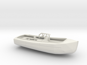 1/128 Scale 33 ft Utility Boat in White Natural Versatile Plastic