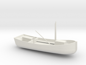 1/128 Scale 38 ft Buoy Boat in White Natural Versatile Plastic