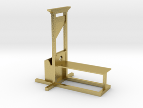 Guillotine in Natural Brass: Small