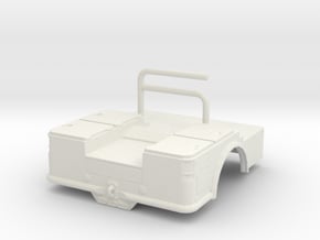 1/64th Welding Bed for Greenlight Dually in White Natural Versatile Plastic