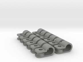 12 x 3/16" rod clamps in Gray PA12