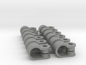 12 x 6mm Rod Clamp in Gray PA12