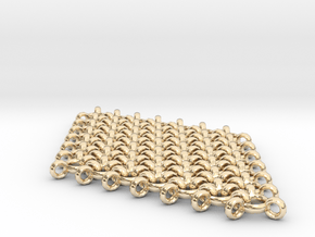 Interlinked Wave Single Pendant Earring in 14K Yellow Gold