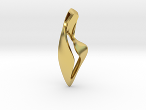 Pendant-03 in Polished Brass
