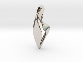 Pendant-03 in Rhodium Plated Brass