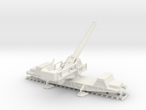 bl 9.2 mk 10 1/144 railway gun in White Natural Versatile Plastic