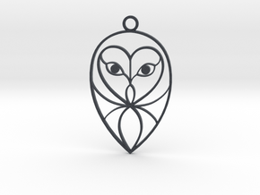 Barn Owl Pendant in Black PA12